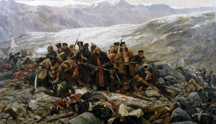 1-44th-last-stand-at-Gandamak-by-William-Barnes-Wollen